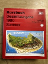 DB Kursbuch Gesamtausgabe 1990 Sommer Borkum TOP!!!