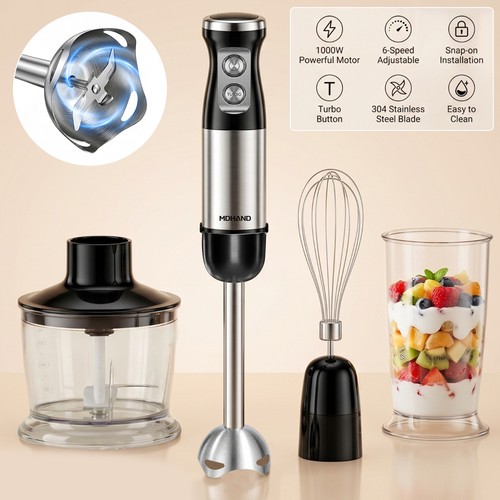 4in1 stabmixer set 1000w - stabmixer,