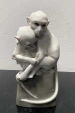 Porzellan, Figur, Affenpaar