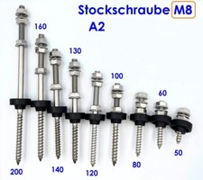 Stockschrauben edelstahl - stockschrauben, m8