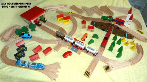 Xxl holzeisenbahn set - xxl,