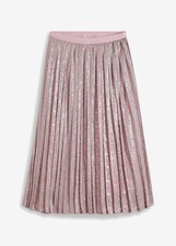 Neu Plissée-Rock mit toller Passform Gr. 40 Kristallrosa Midi-Skirt Abendrock