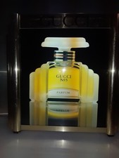 GUCCI Leuchtreklame Neonwerbung Werbeschild beidseitig  80 90 Jahre