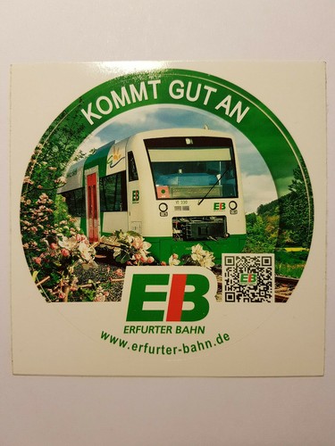 Aufkleber erfurter bahn - aufkleber,