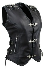 Damen Lederweste Kutte