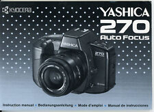 Bedienungsanleitung YASHICA 270 AUTO FOCUS Kamera User Manual Anleitung (Y6068