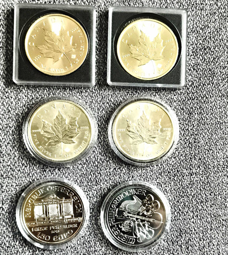 Silber münzen maple leaf - 6,