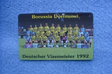 BVB BORUSSIA DORTMUND "TELEFONKARTE" "DEUTSCHER VIZE-MEISTER 1992" UNBENUTZT