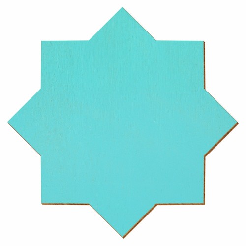 Türkiser holz stern - türkiser, 8