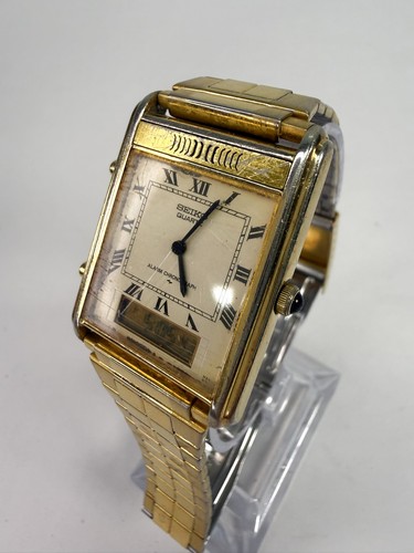 Seiko gold tone alarm - seiko,