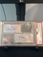 2021 TOPPS STAR WARS MASTERWORK DUAL AUTOGRAPHS MATTHEW WOOD/KATHLEEN GATI PSA 9