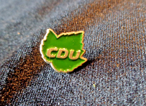 Pin cdu grün klein 13x14mm - pin,