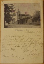 AK Walferdange Gare Walferdingen Bahnhof 1903 Steinsel Luxemburg