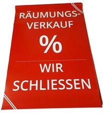 XXL Werbeplakat A0 Plakat  SALE  Räumungsverkauf  WIR SHLIESSEN  84,1 x 119 cm 