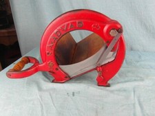 Brotmesser Brotschneider Gußeisen Raadvad Antik Vintage Guillotine Slicer o14d4