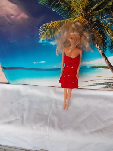 Barbie puppe mit - barbie, kleid