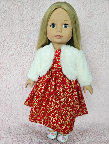 Puppenkleidung kleid bolero - puppenkleidung,
