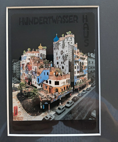 Hundertwasser gerahmtes bild - gerahmtes,