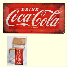 Schild Coca-Cola 25 x 50 groß Werbung Poster Deko Reklame Vintage Sammler *518