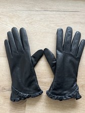 Damen Lederhandschuhe Schwarz