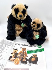 AB12 2x HERMANN Coburg Artistline PAPA PANDA + BABY PANDA 1998 limitiert 500