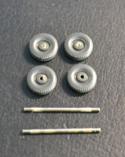 1:87 (H0) - Wiking 4 x Pkw-Räder 8 mm/ Achse 20 mm - Zubehör