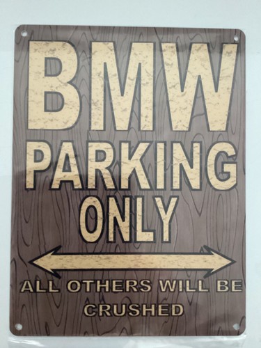 Bmw parkplatz metall - bmw,