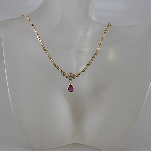 Collier 750 18k gelbgold - collier,