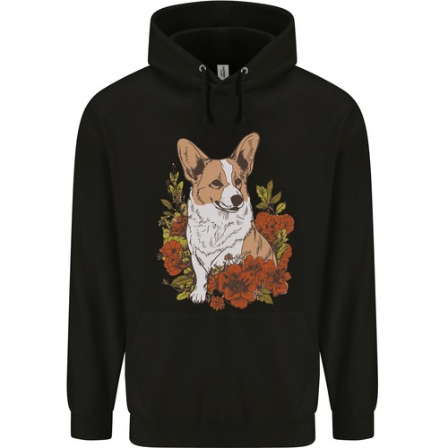 Corgi hund mit blumen - corgi, herren
