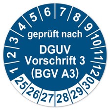 Prüfplaketten Geprüft nach