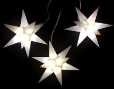 3er LED Außen-Stern-Set weiß Außenstern Adventsstern Weihnachtsstern B-WARE
