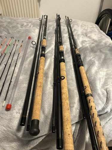 3er set angeln ruten feeder - angeln,