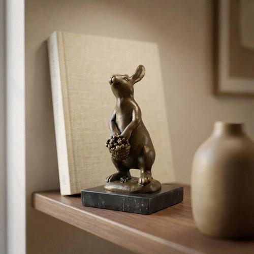 Hochwertige bronzefigur hase - bronzefigur,