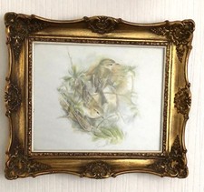 Wunderschöne Aquarell Bild, Tiere von Bernadette Voz 35x41 cm