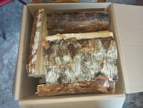 Holz birke 25cm - im, karton