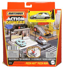 Matchbox Pizza Hut Run Action Drivers Volkswagen GTI 1:64 Modellauto Spielset