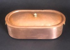 Antikes Kupfer Wasserschiff für Puppenherd Puppenstube Puppenküche 