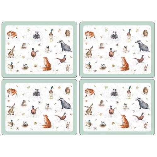 Wrendale tischsets 4er - tischsets, von