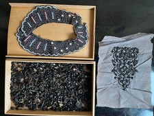 Konvolut alte schwarze Perlen