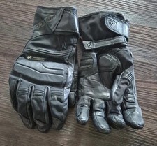 Schwarze Motorrad Handschuhe -