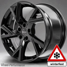 18 Zoll GT5 Alufelgen 7,5x18 5x100 ET40 schwarz glänzend für Audi