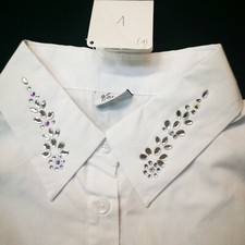 Damen Blusenkragen Einsatz