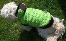 Hunde Schneemantel L Rl: 35-42cm Umfang bis 55cm Apfelgrün Pudel Westie Mops