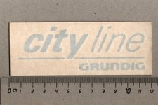 Aufkleber/Sticker GRUNDIG City Line (Scheibe)