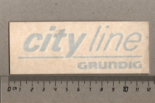 Aufkleber sticker grundig city - aufkleber/sticker,