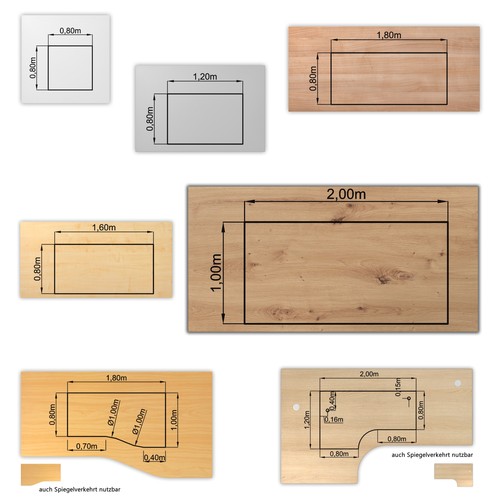 Bümö schreibtischplatte - bümö,