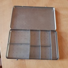 Sterilisationsbox, 18/8 martinit, 7 Fächer, Top Zustand, Metall, gebraucht