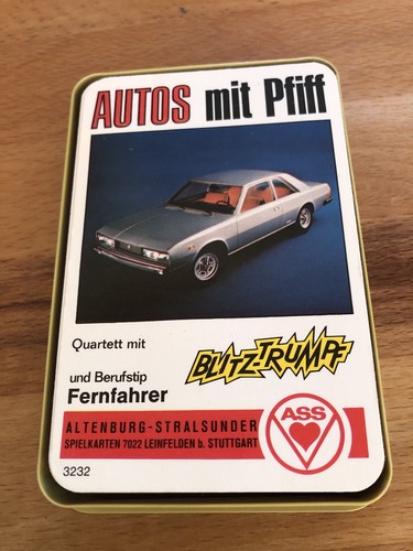Ass quartett autos - autos, mit