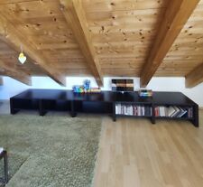 Regal bzw. Lowboard, Holz dunkelbraun, flach