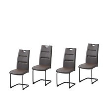 Schwingstuhl 4er set - schwingstuhl, braun